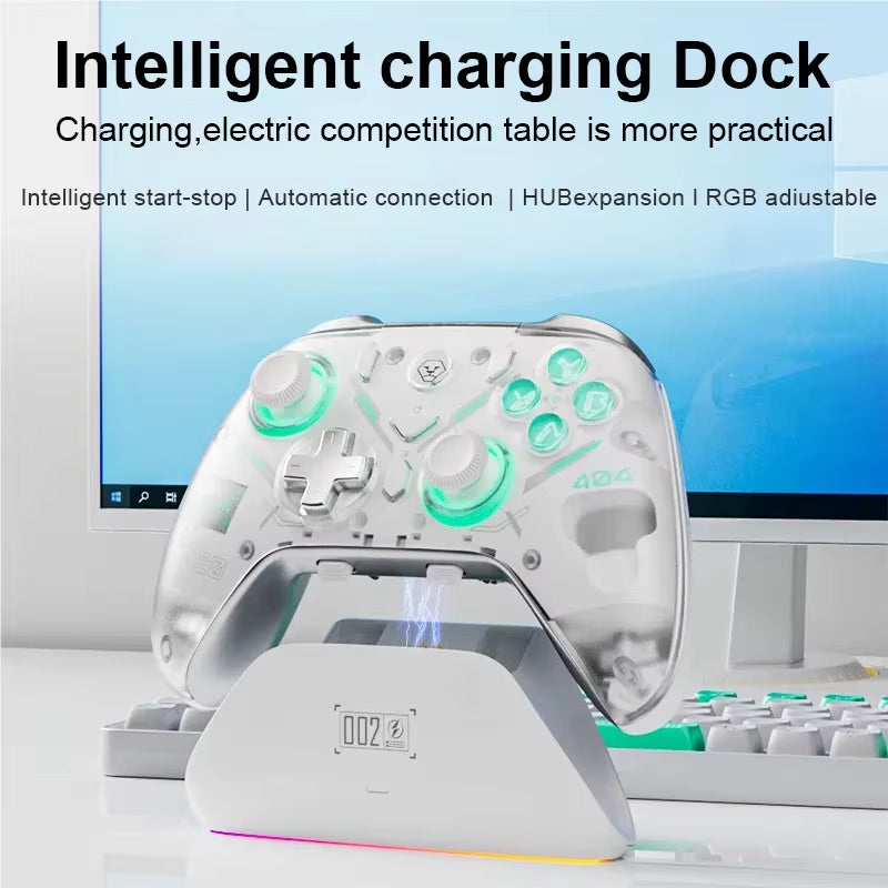 Kunpeng 20 Wireless Controller with RGB Charging Dock TMR & Hall Effect for PC