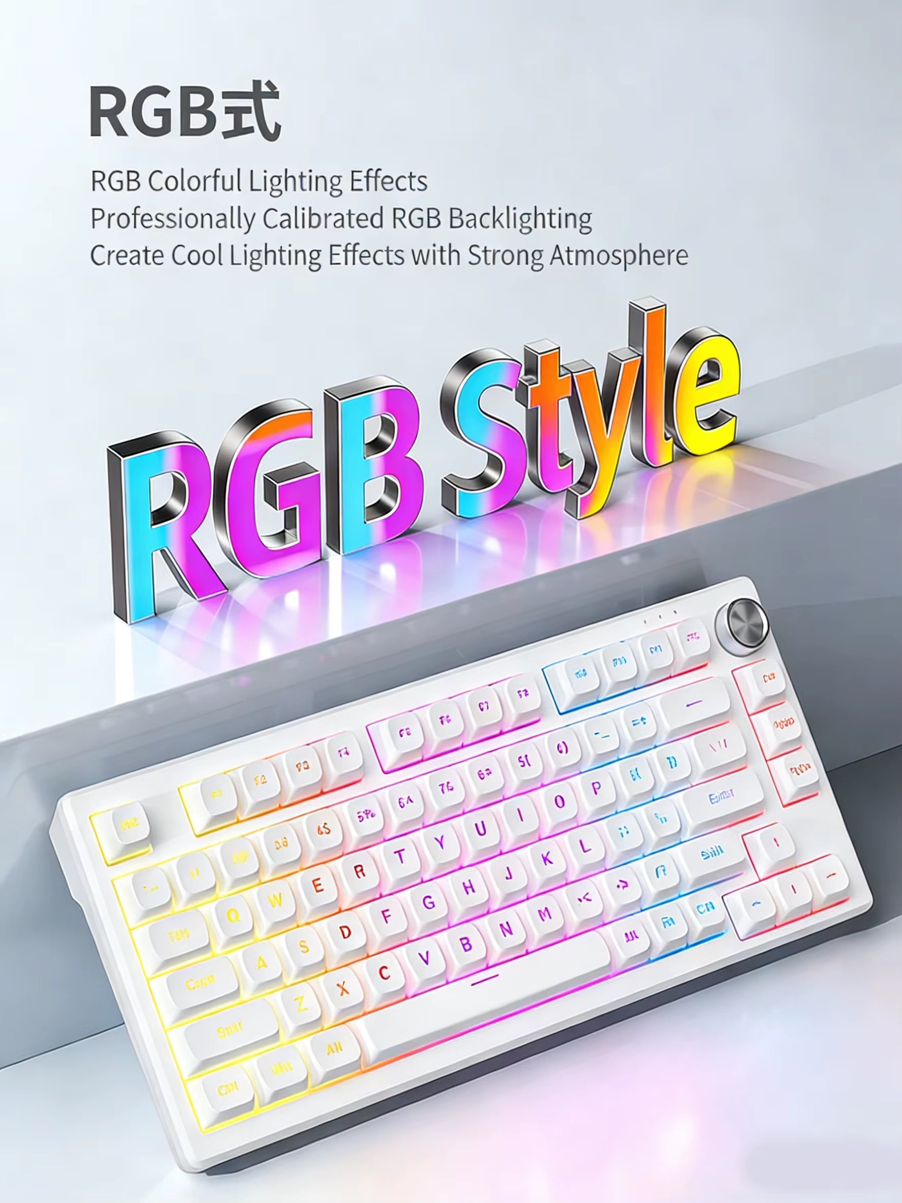 New Mechanical Game Keyboard Hot Swapsoft Gasket Structure Optional Backlit Luminous Keycap Esport Keyboard Office Birthday Gift