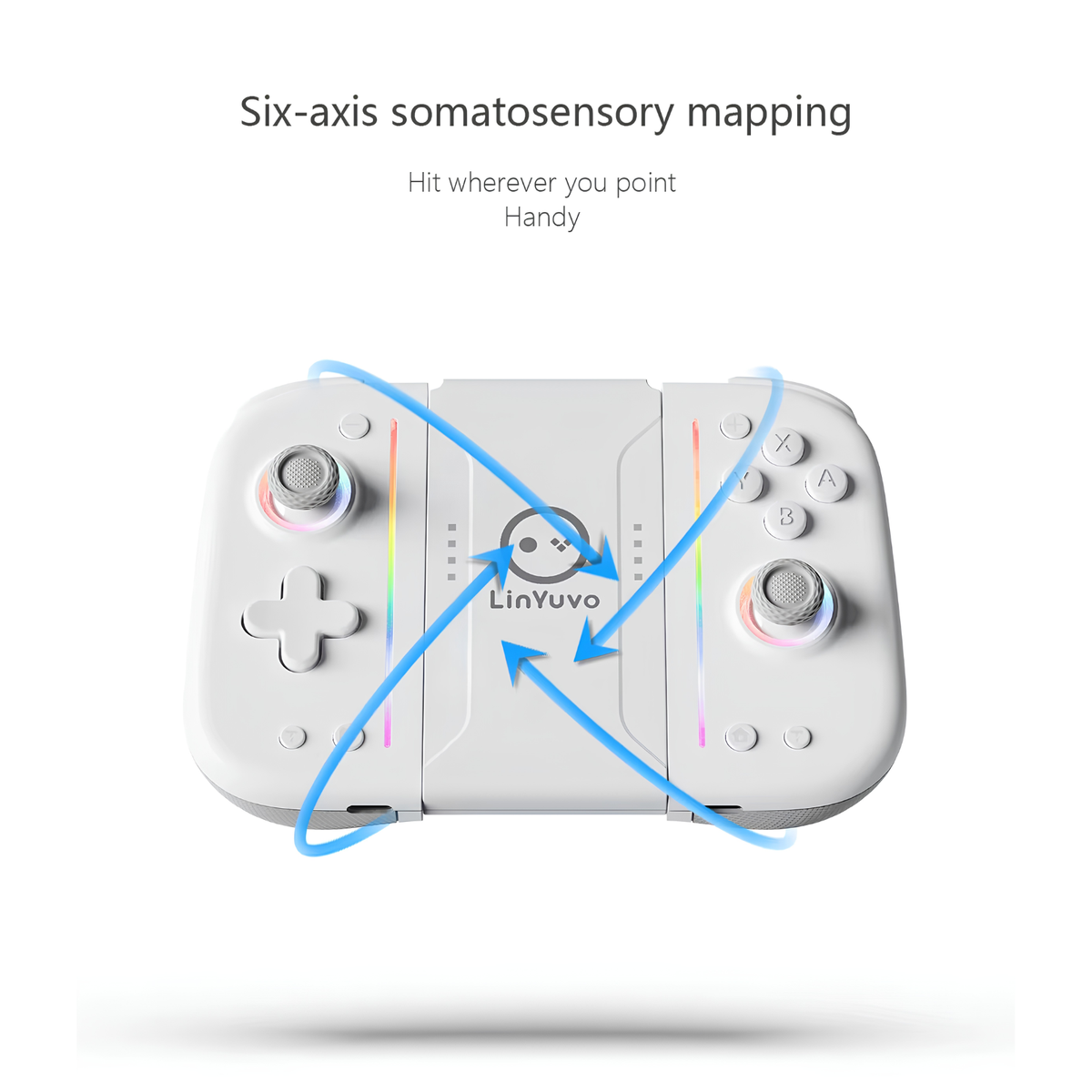 Linyuvo KS52 Wireless Joy-Con Pad for Nintendo Switch: Anti-Drift Hall Effect & Macro Buttons