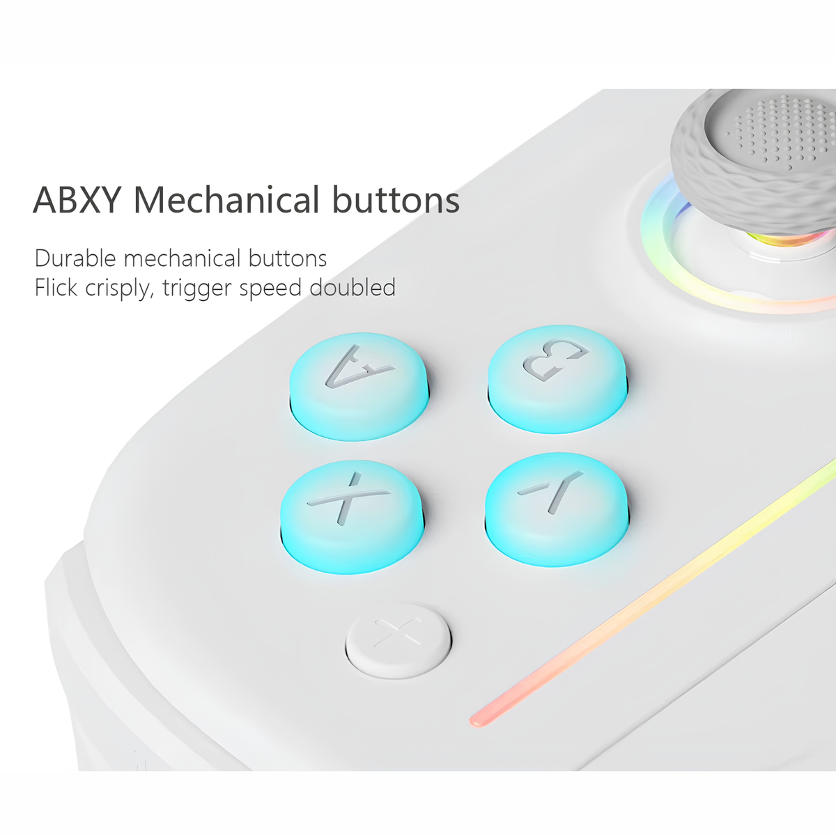 Linyuvo KS52 Wireless Joy-Con Pad for Nintendo Switch: Anti-Drift Hall Effect & Macro Buttons