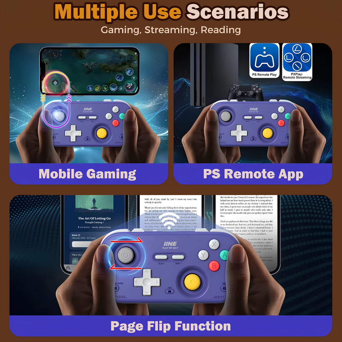 IINE Retro Pocket Wireless Controller for Nintendo Switch: Hall Effect Joysticks & Classic GameCube Style