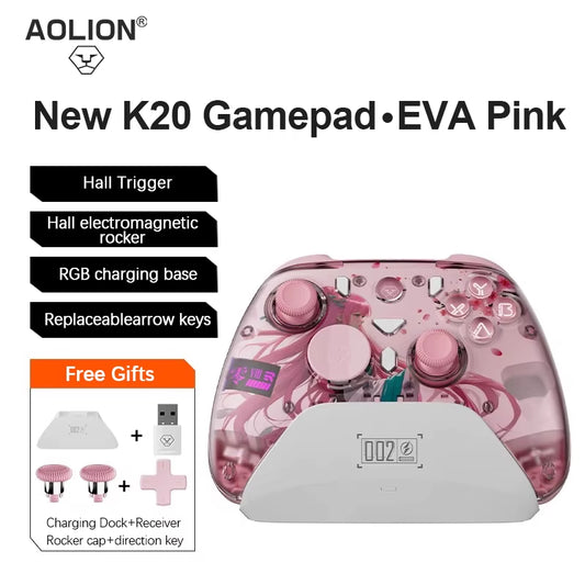 Kunpeng 20 Wireless Controller with RGB Charging Dock TMR & Hall Effect for PC