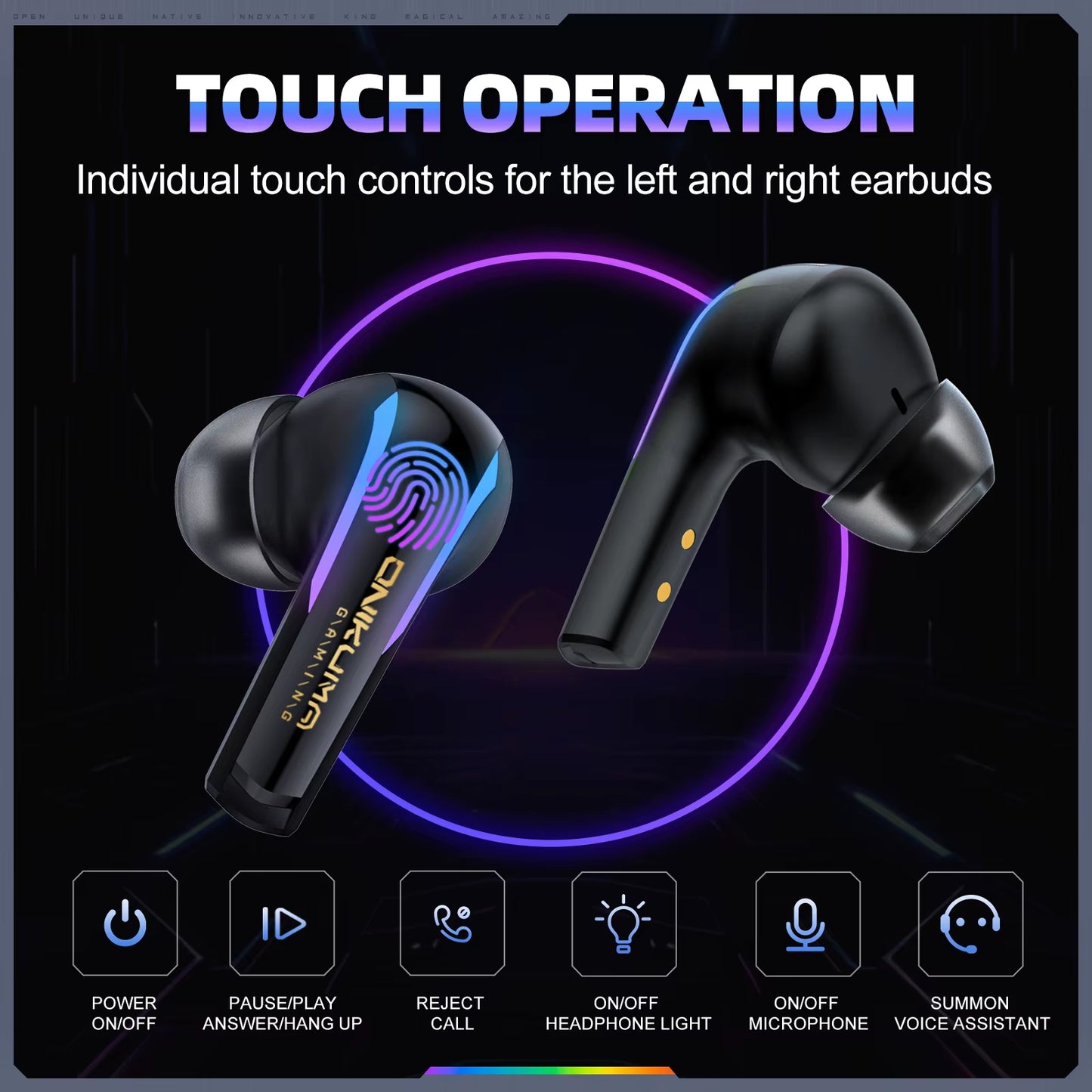 T27 Pro Wireless Gaming Headphones Dual-Mode RGB Low Latency HD Mic PS5 PC Xbox
