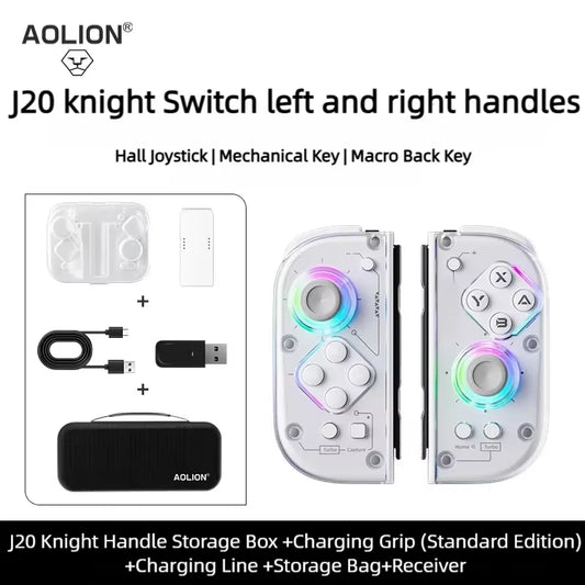 Aolion J20 Knight Wireless Joypad Switch/Switch 2 Hall Effect Joysticks & RGB
