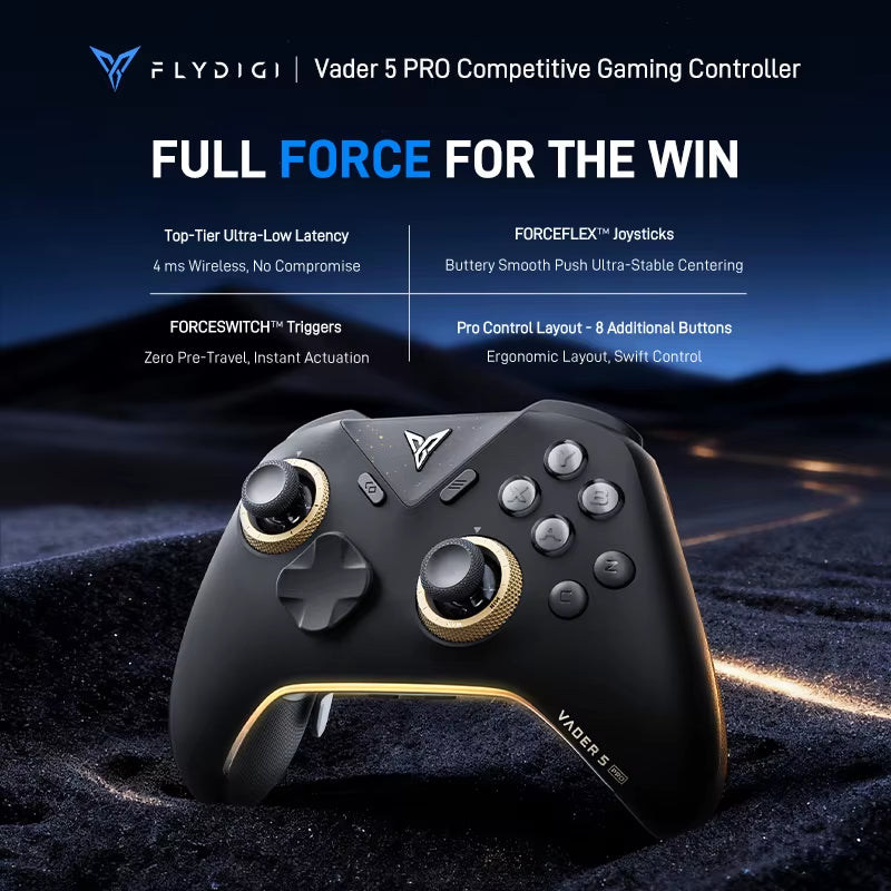 Vader 5 Pro Game Controller Gamepad Athletic Elite Handle Wireless Gaming Controllers with Hall Rocker for PC IOS NS