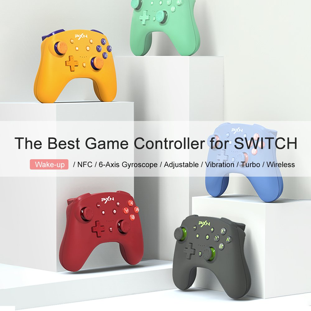 PXN 9607 Wireless Controller for Nintendo Switch Bluetooth PC Gamepad Vibration