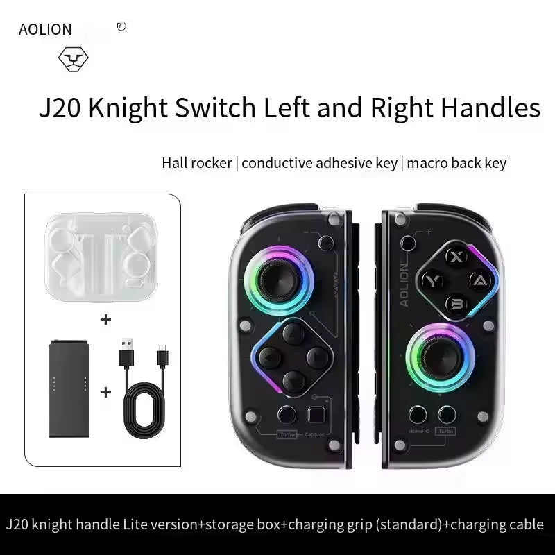 Aolion J20 Knight Wireless Joypad Switch/Switch 2 Hall Effect Joysticks & RGB