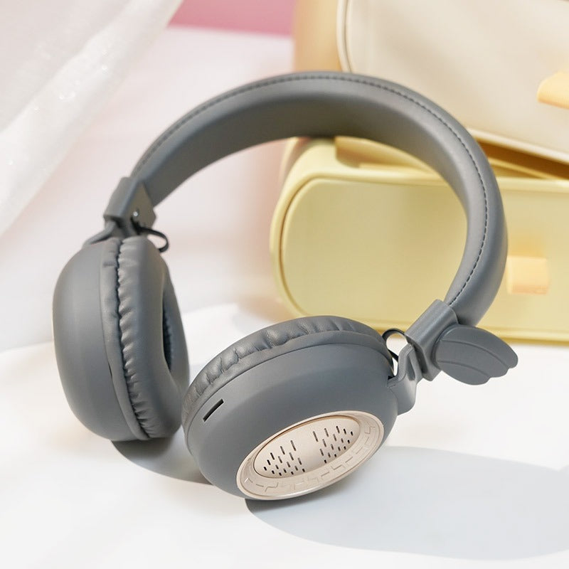 Wireless Bluetooth Headphones with Angel Wings Over Ear Headset