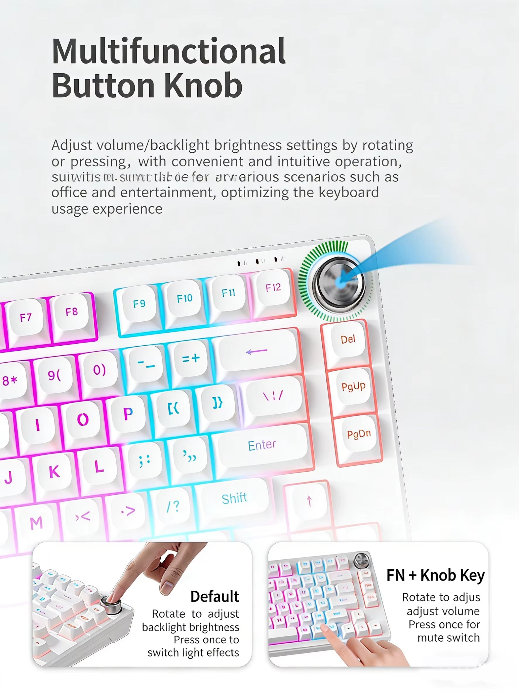 New Mechanical Game Keyboard Hot Swapsoft Gasket Structure Optional Backlit Luminous Keycap Esport Keyboard Office Birthday Gift