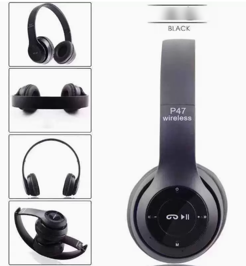 Wireless Bluetooth Headphones Foldable Gaming Headset with Mic for PC Phone
