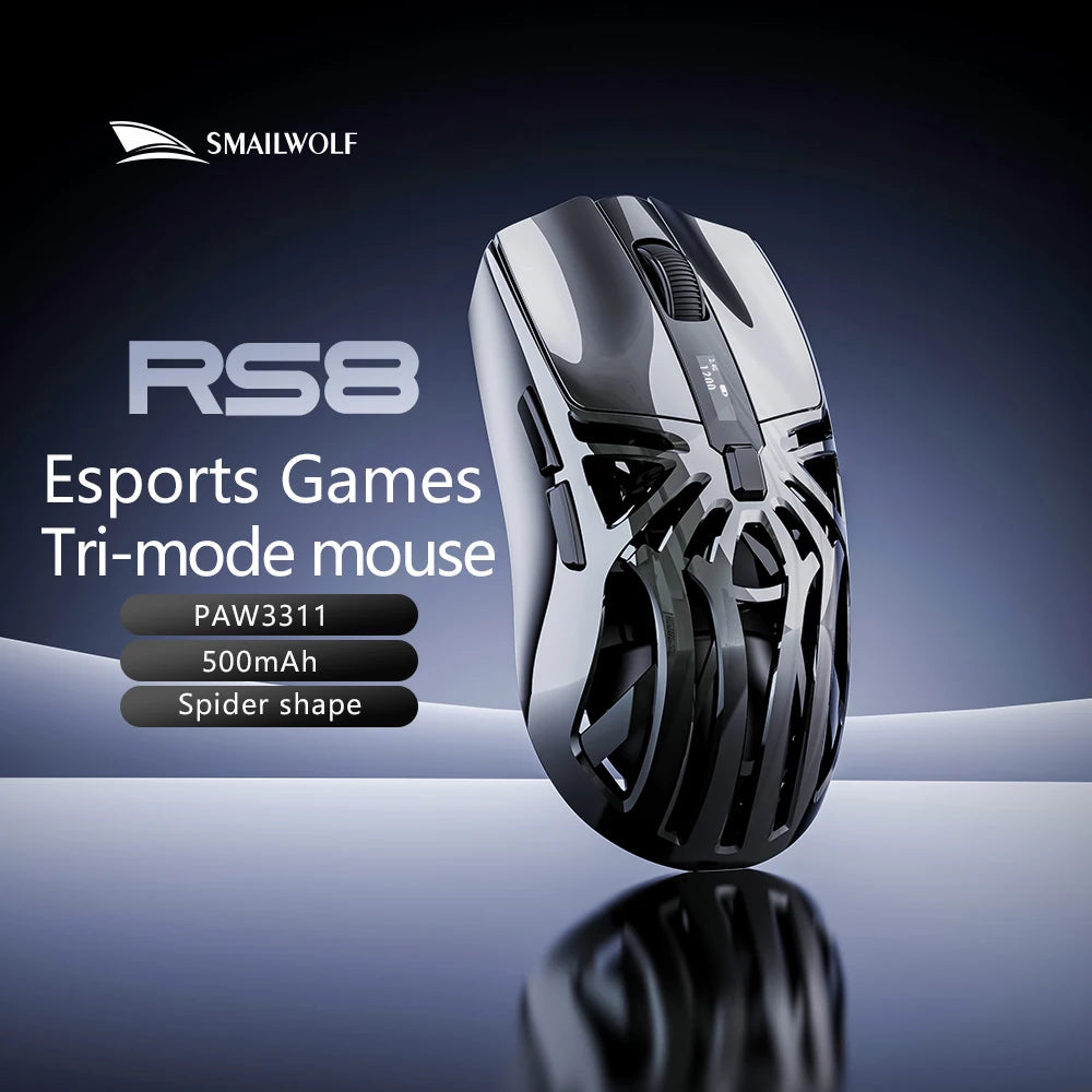 SmaWolf RS8 Knight | Triple-Mode Ultra-Lightweight E-Sports Mouse