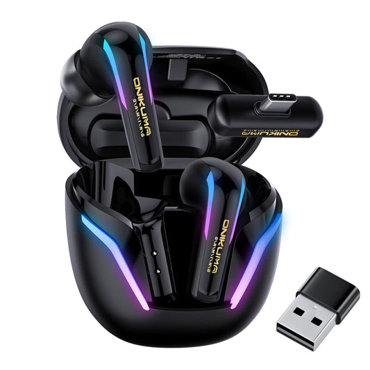 T27 Pro Wireless Gaming Headphones Dual-Mode RGB Low Latency HD Mic PS5 PC Xbox