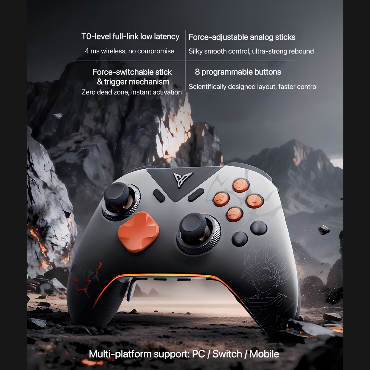 Flydigi Vader 5 Pro Wireless Gaming Controller – Dragon Ball Z Limited Edition