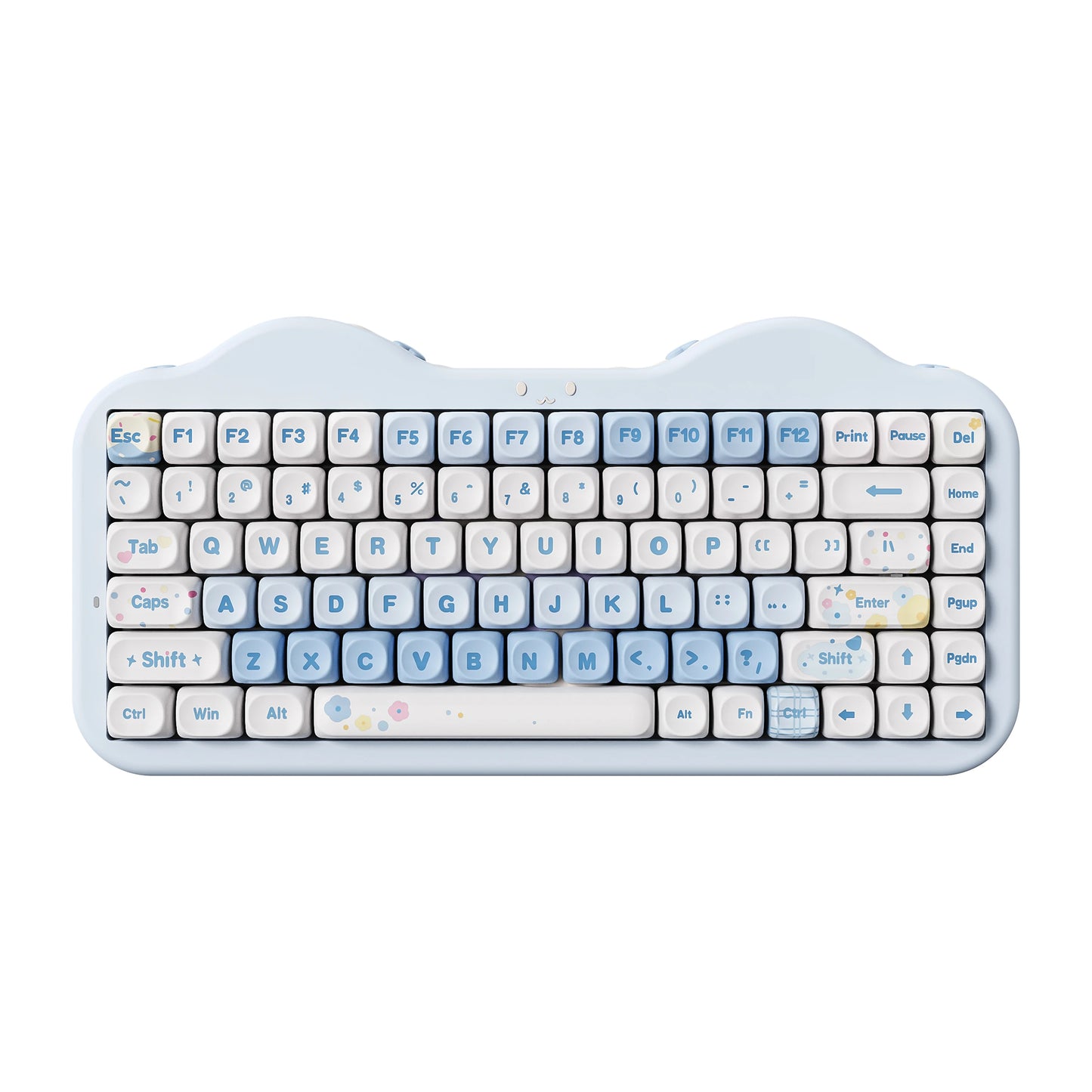 YUNZII C75 Pink Wireless Mechanical Keyboard 75% Gasket Mount Creamy RGB Mac/Win