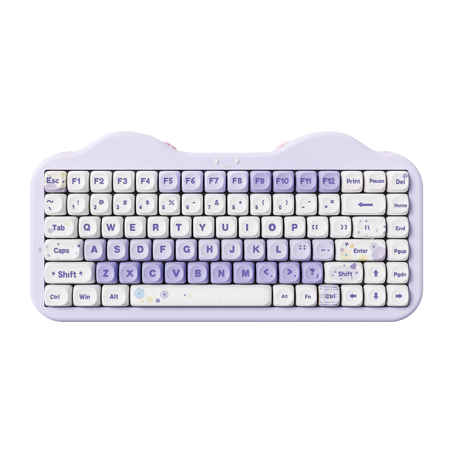 YUNZII C75 Pink Wireless Mechanical Keyboard 75% Gasket Mount Creamy RGB Mac/Win