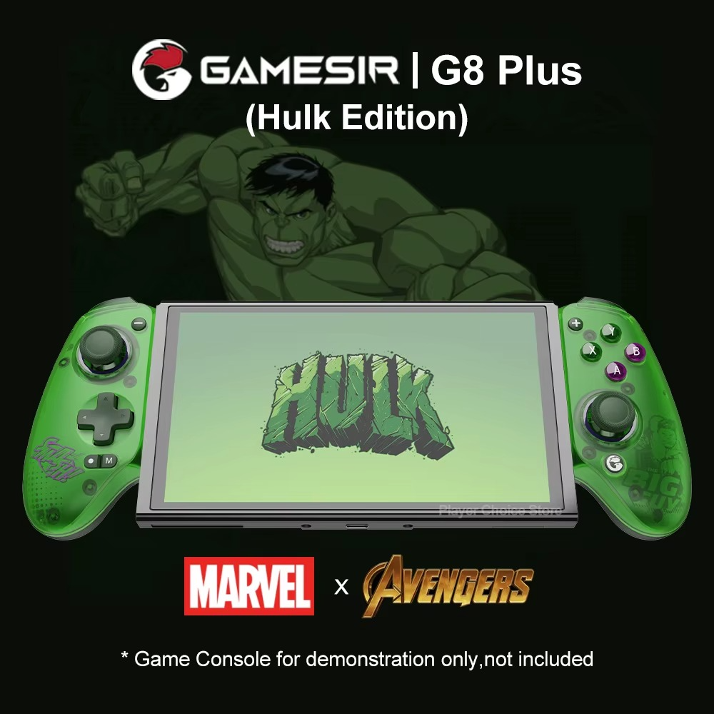 GameSir G8 Plus Hall Effect Gamepad Black Hulk Thanos Edition Switch 2 iOS PC