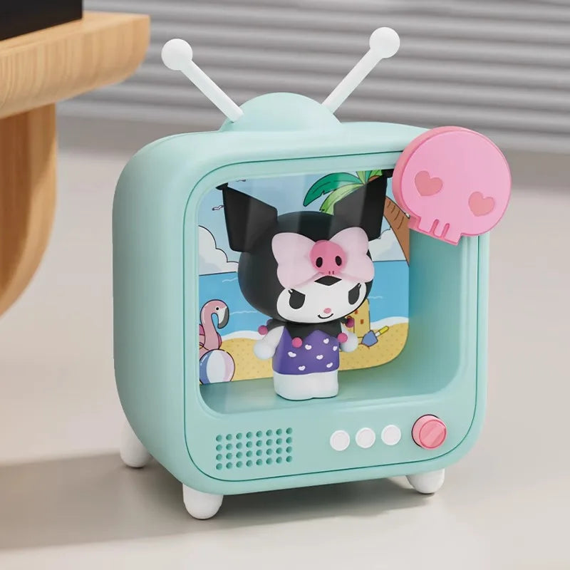 Sanrio TV Night Light Luminous Kawaii Kuromi Cinnamoroll Desktop Ornament Toy