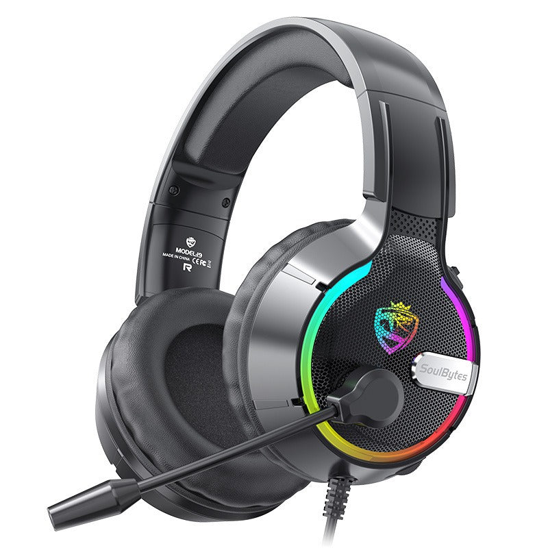 Soulbytes S19 Wired RGB Gaming Headset with Noise Cancelling Mic for PC/PS4/PS5