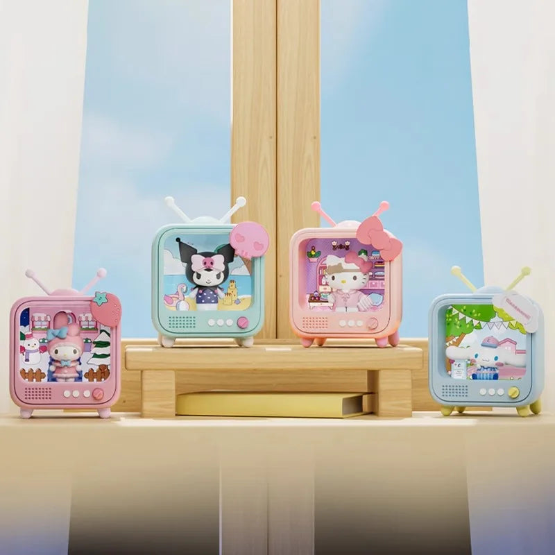 Sanrio TV Night Light Luminous Kawaii Kuromi Cinnamoroll Desktop Ornament Toy