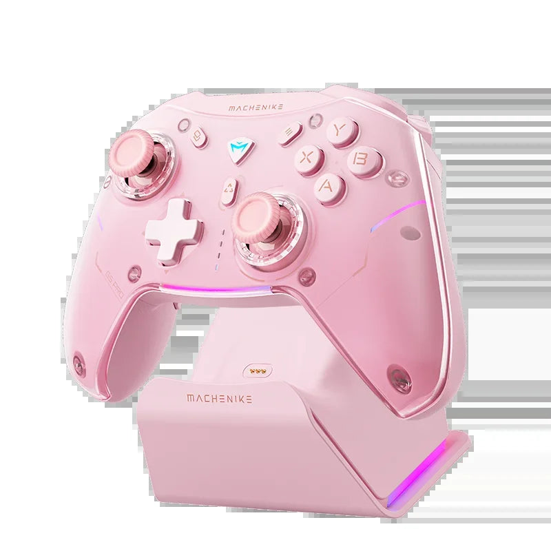 MACHENIKE G5Pro Max Gaming Controller with Charging Dock RGB Wireless Gamepad Hall Effect Joystick Trigger for Switch PC Phone