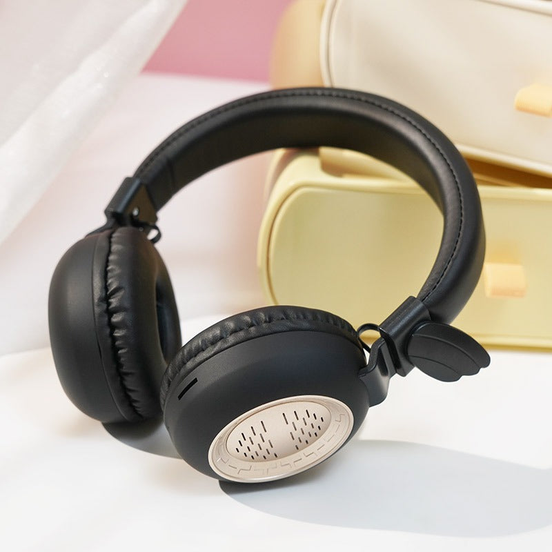 Wireless Bluetooth Headphones with Angel Wings Over Ear Headset