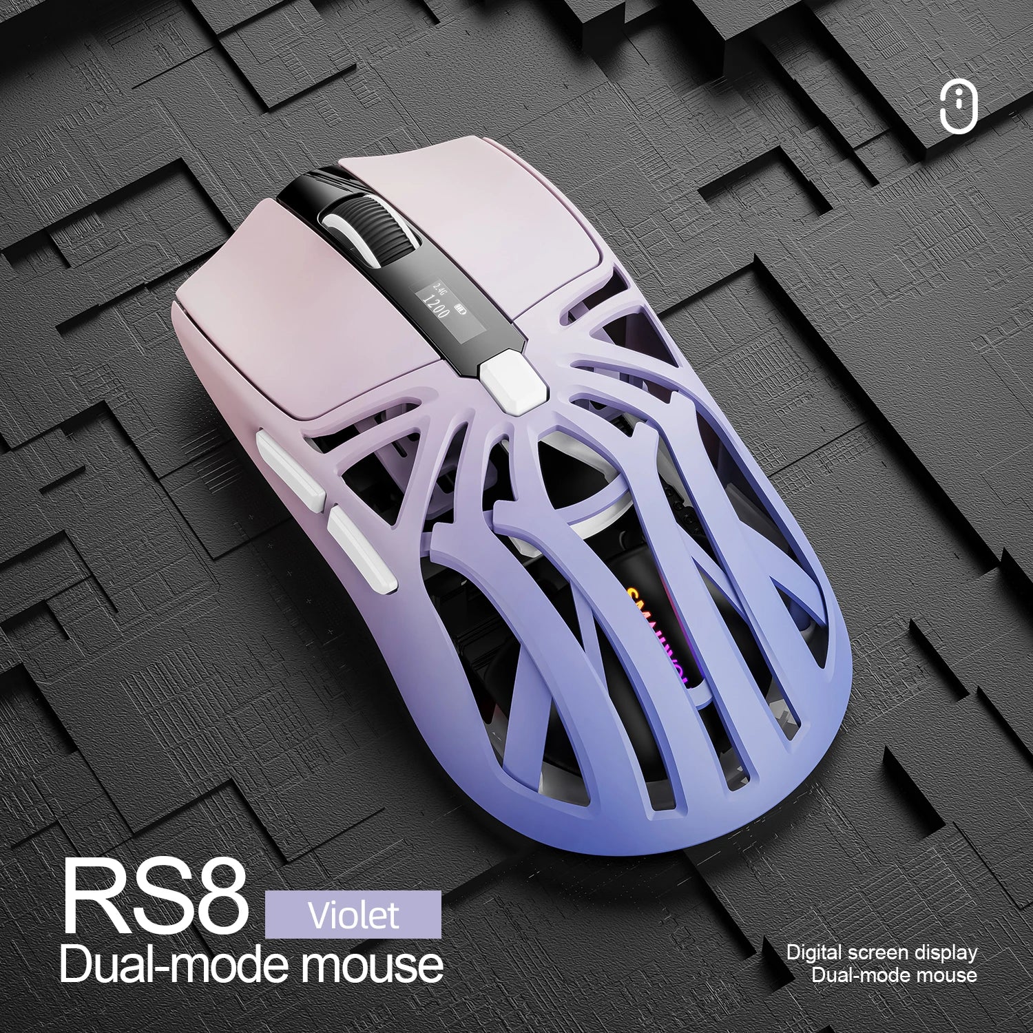 SmaWolf RS8 Knight | Triple-Mode Ultra-Lightweight E-Sports Mouse