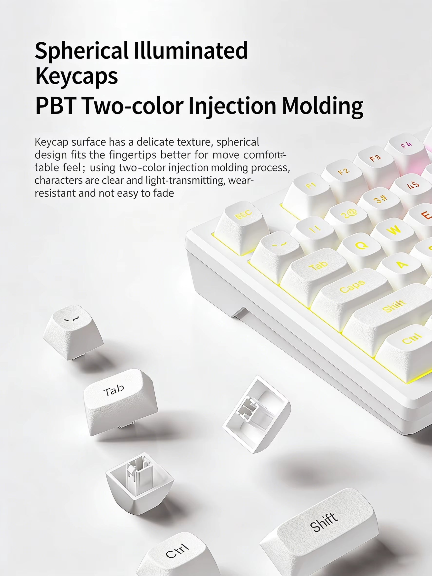 New Mechanical Game Keyboard Hot Swapsoft Gasket Structure Optional Backlit Luminous Keycap Esport Keyboard Office Birthday Gift