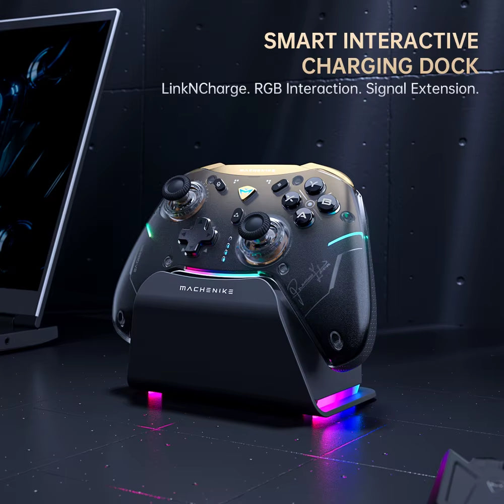 MACHENIKE G5Pro V2 Tri Mode Gaming Controller Optical Trigger ABXY Button Hot-Swappable Joystick 4K Resolution for Switch PC