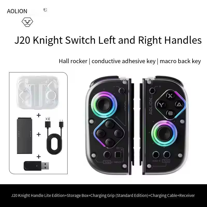 Aolion J20 Knight Wireless Joypad Switch/Switch 2 Hall Effect Joysticks & RGB
