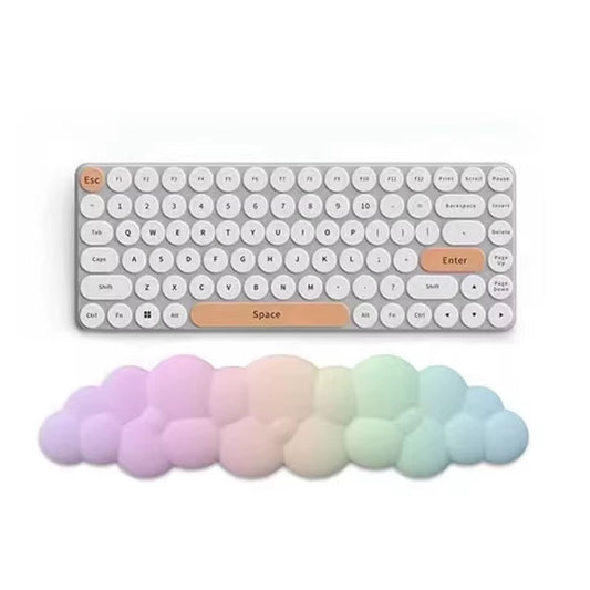 Kawaii Cloud Wrist Rest Mouse Pad Keyboard Set Memory Foam Cute Aesthetic Gamer