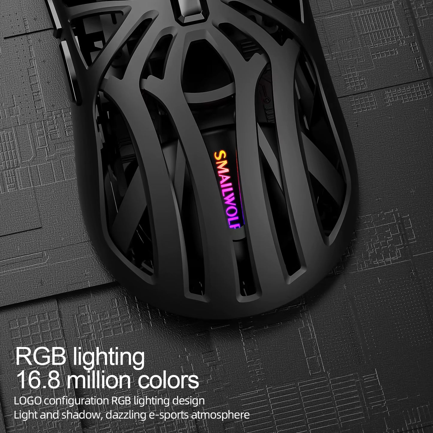 SmaWolf RS8 Knight | Triple-Mode Ultra-Lightweight E-Sports Mouse