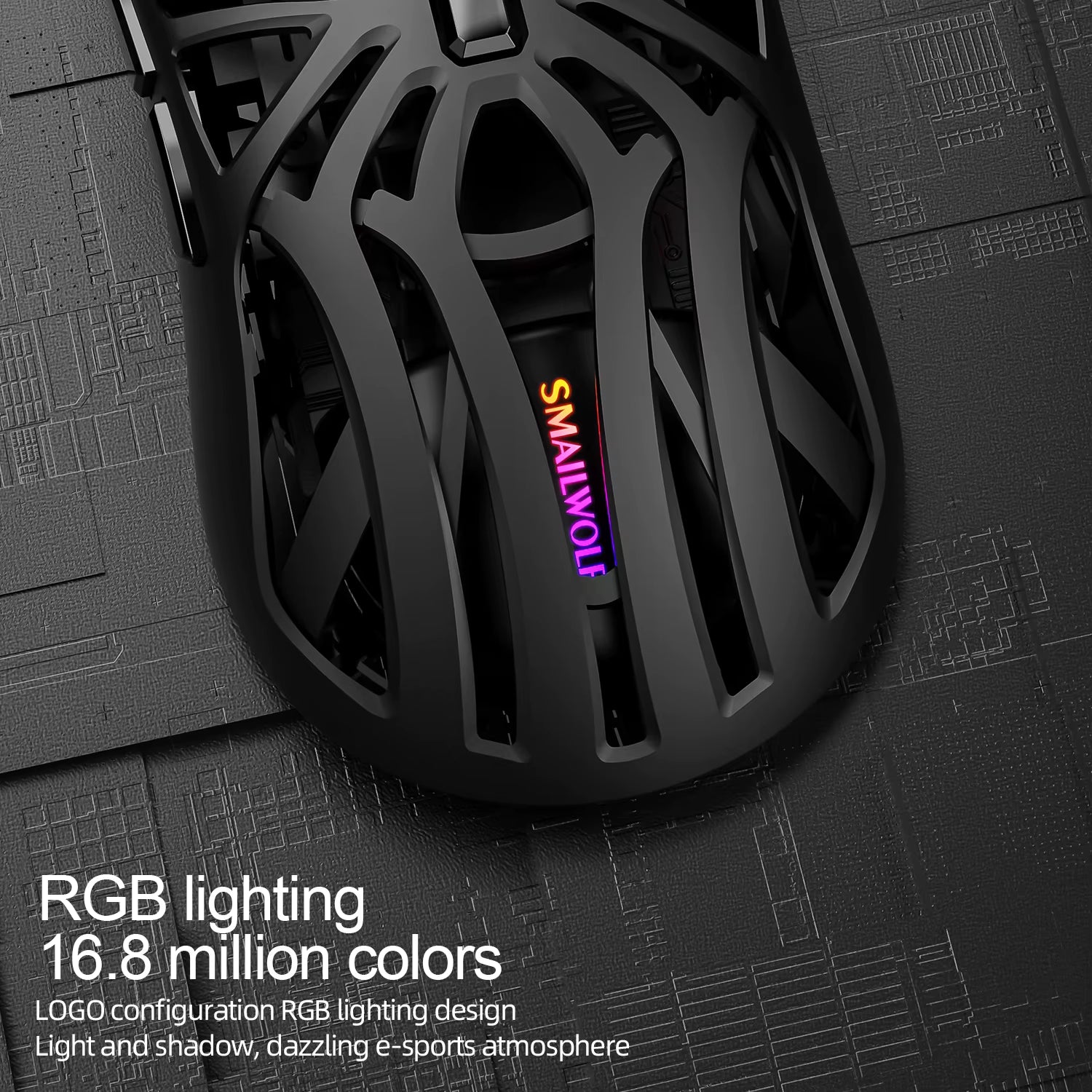 SmaWolf RS8 Knight | Triple-Mode Ultra-Lightweight E-Sports Mouse