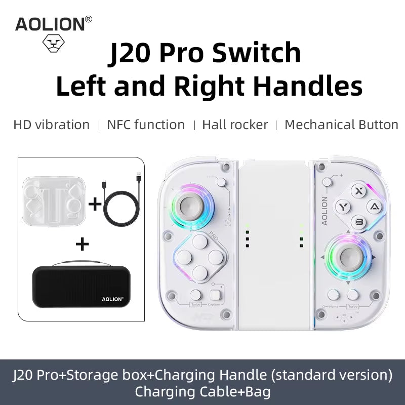 Aolion J20 Knight Wireless Joypad Switch/Switch 2 Hall Effect Joysticks & RGB